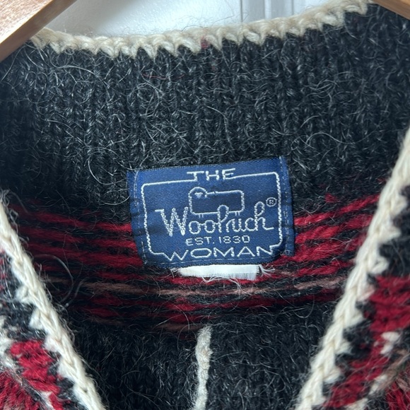The Woolrich Woman Vintage Rose Wool Fair Isle Sweater - Picture 3 of 4